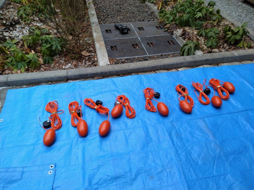 浄化槽の排水ポンプ用フロートスイッチ