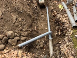 安曇野市にて浄化槽の排水管入れ替え工事をご依頼いただきました
